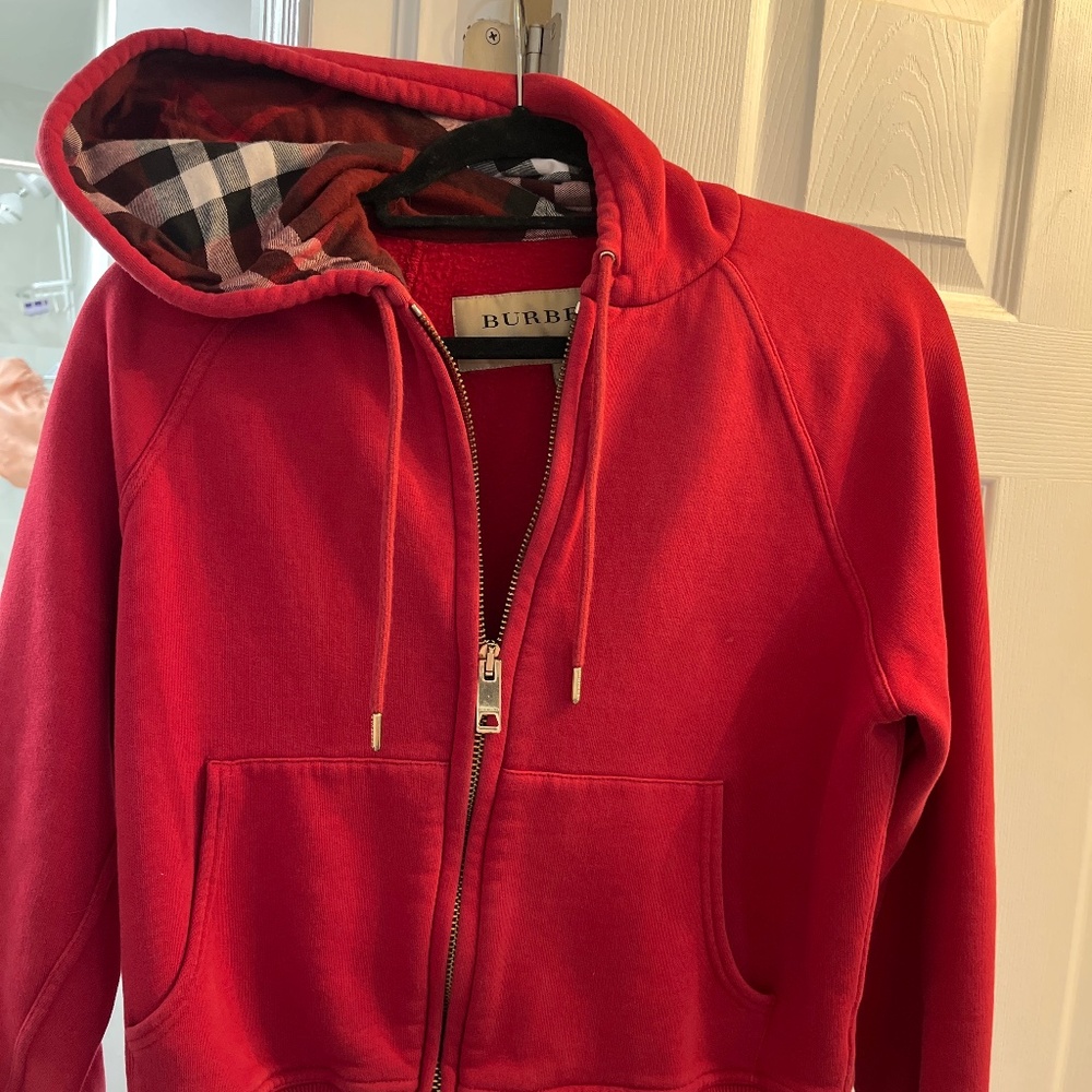 Burberry zip up hoodie
